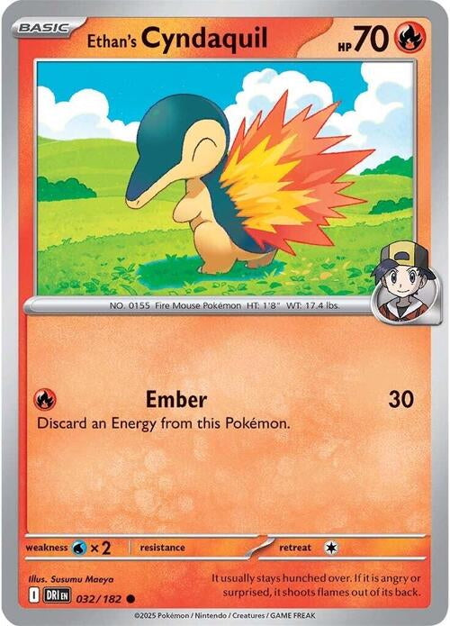 Destined Rivals Ethan's Cyndaquil #32/182